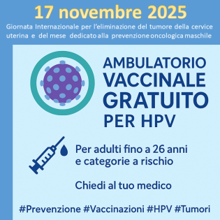 Giornata Internazionale per l’eliminazione del tumore della cervice uterina e del mese dedicato alla prevenzione oncologica maschile